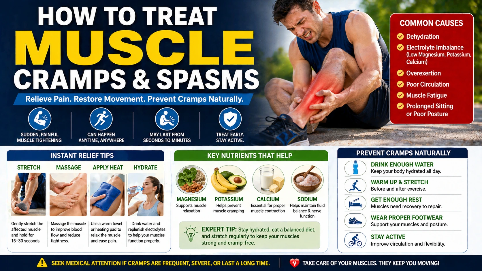 Treat Muscle Cramps and Spasms
