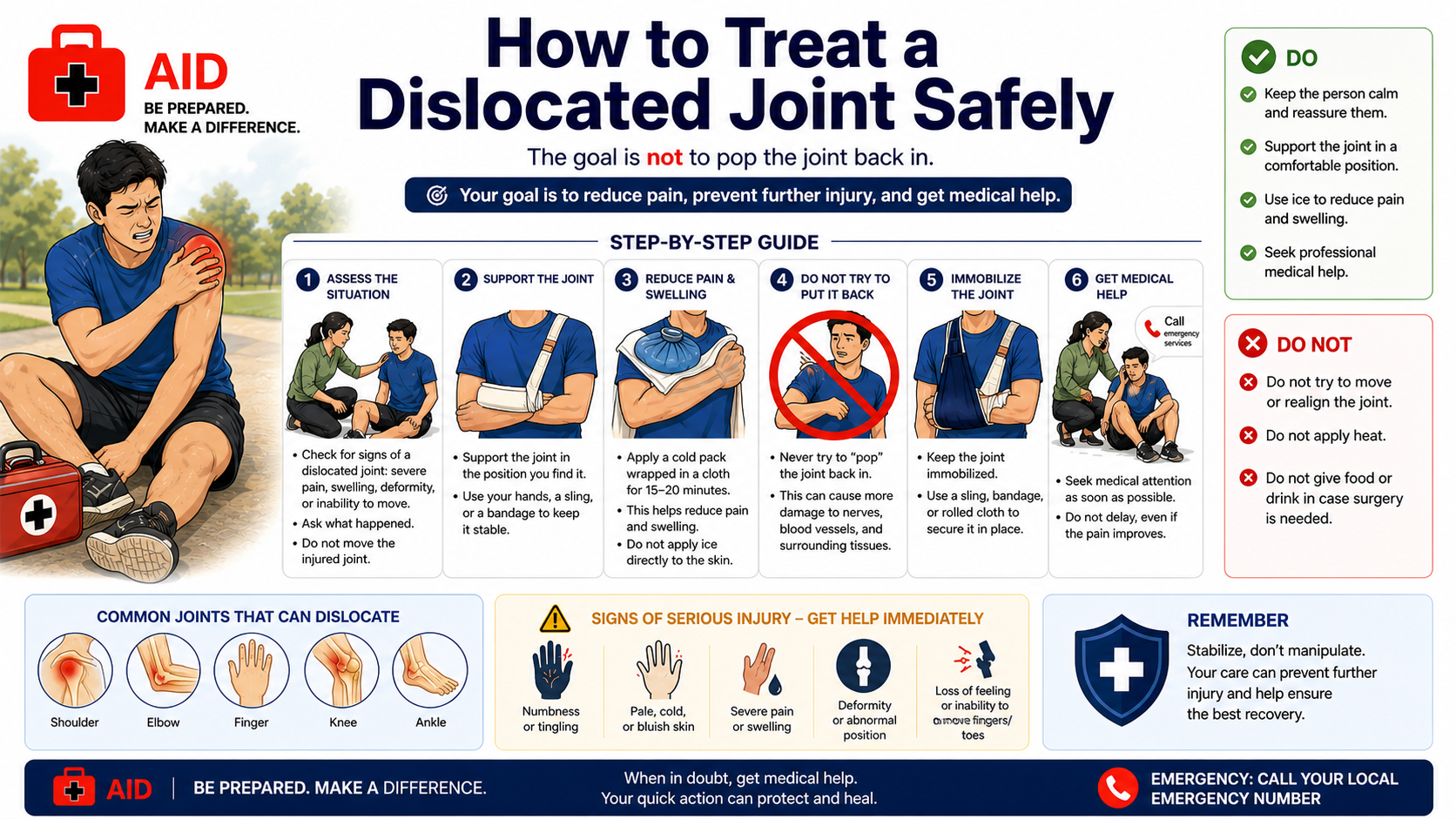 How to Treat a Dislocated Joint Safely
